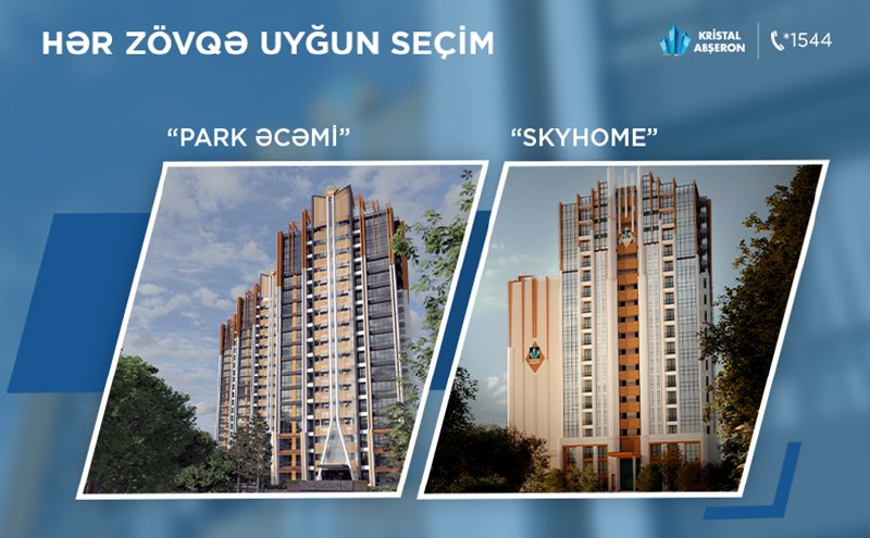 “Kristal Abşeron” iki fərqli layihəsini təqdim edir: Park Əcəmi və SkyHome - FOTO/VİDEO