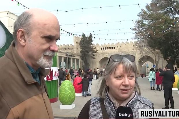 Xarici turistlər Novruz adətlərinə heyran qaldılar - VİDEO