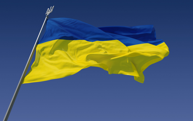 Krımda Ukrayna bayrağı qaldırılıb - VİDEO