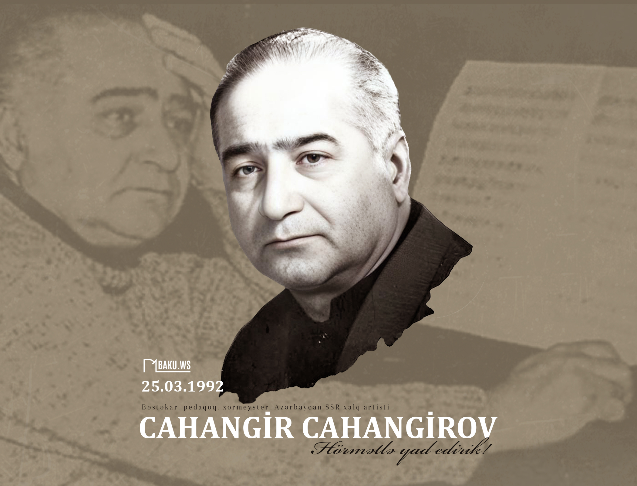 Dahi bəstəkar Cahangir Cahangirovun vəfatından 31 il ötür