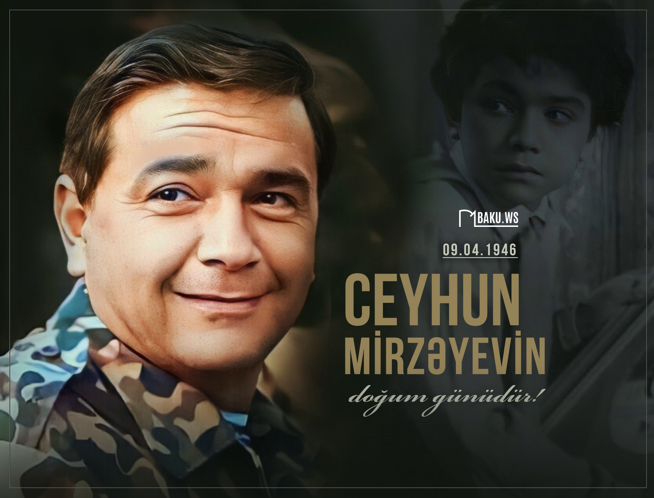 Bu gün tanınmış kino aktyoru və rejissoru Ceyhun Mirzəyevin doğum günüdür!