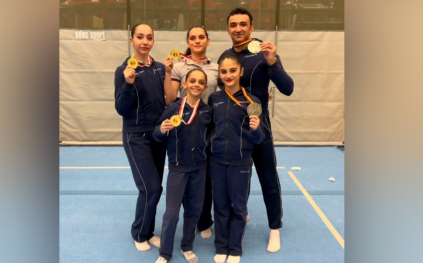 Azərbaycan gimnastları Dünya Kubokunda gümüş medal qazanıblar - FOTO