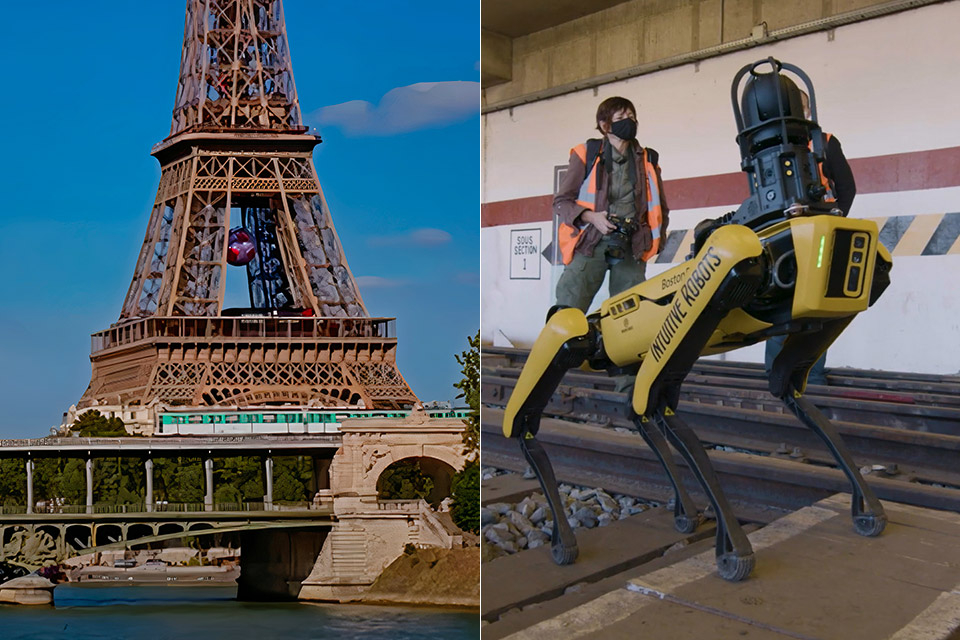 Paris metrosunda ROBOT İT İŞƏ BAŞLADI - VİDEO