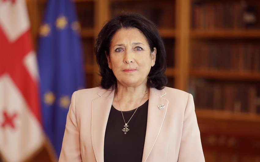 Salome Zurabişvili: "Gürcüstan Azərbaycanla strateji tərəfdaşlığı daha da dərinləşdirməyə xüsusi önəm verir"