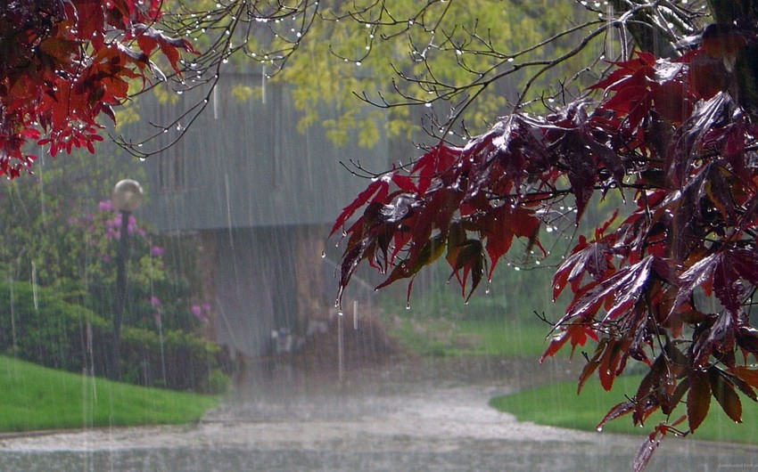 Bir sıra rayonlara leysan yağış yağıb, dolu düşüb – FAKTİKİ HAVA