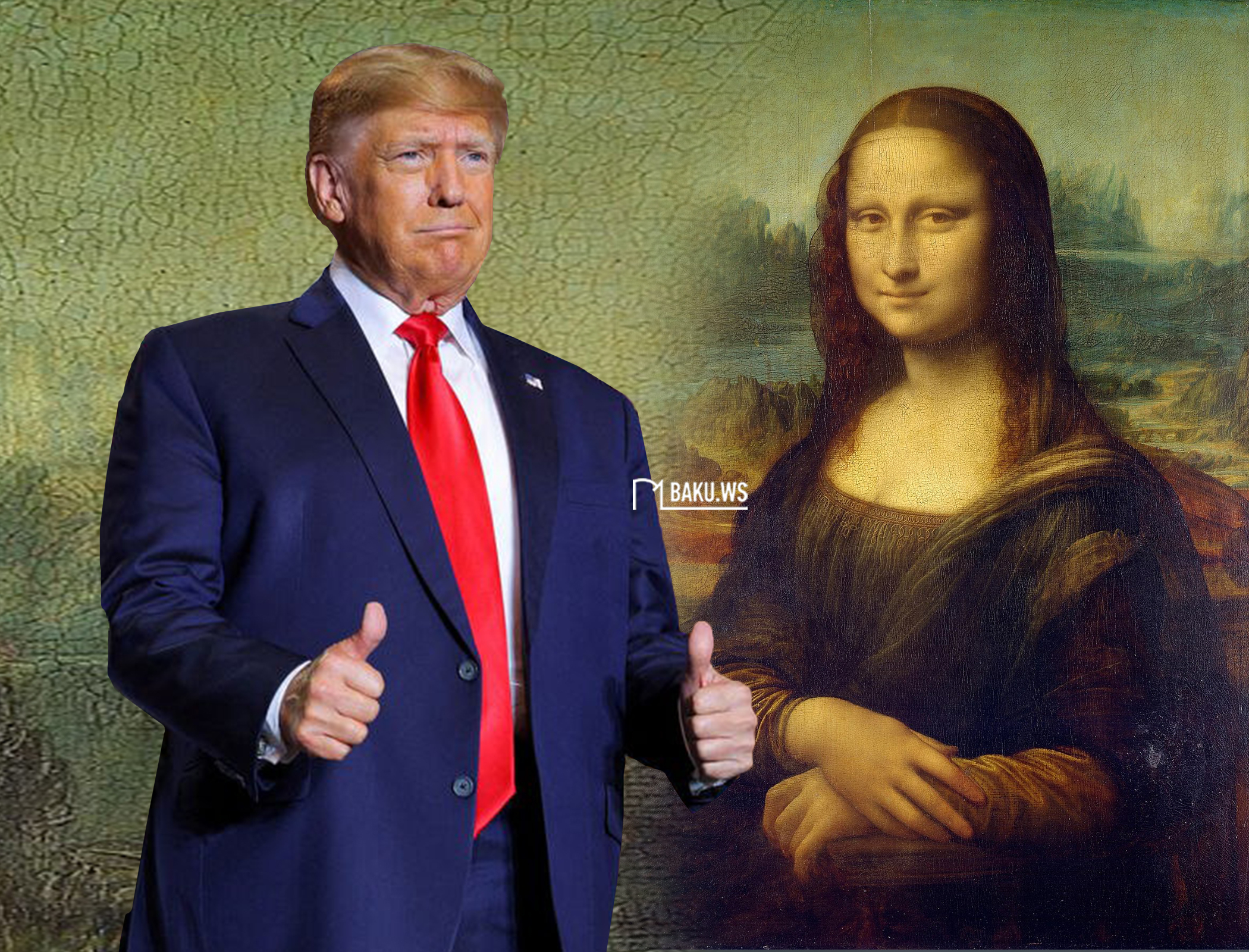 Tramp özünü "Mona Liza"ya bənzədir