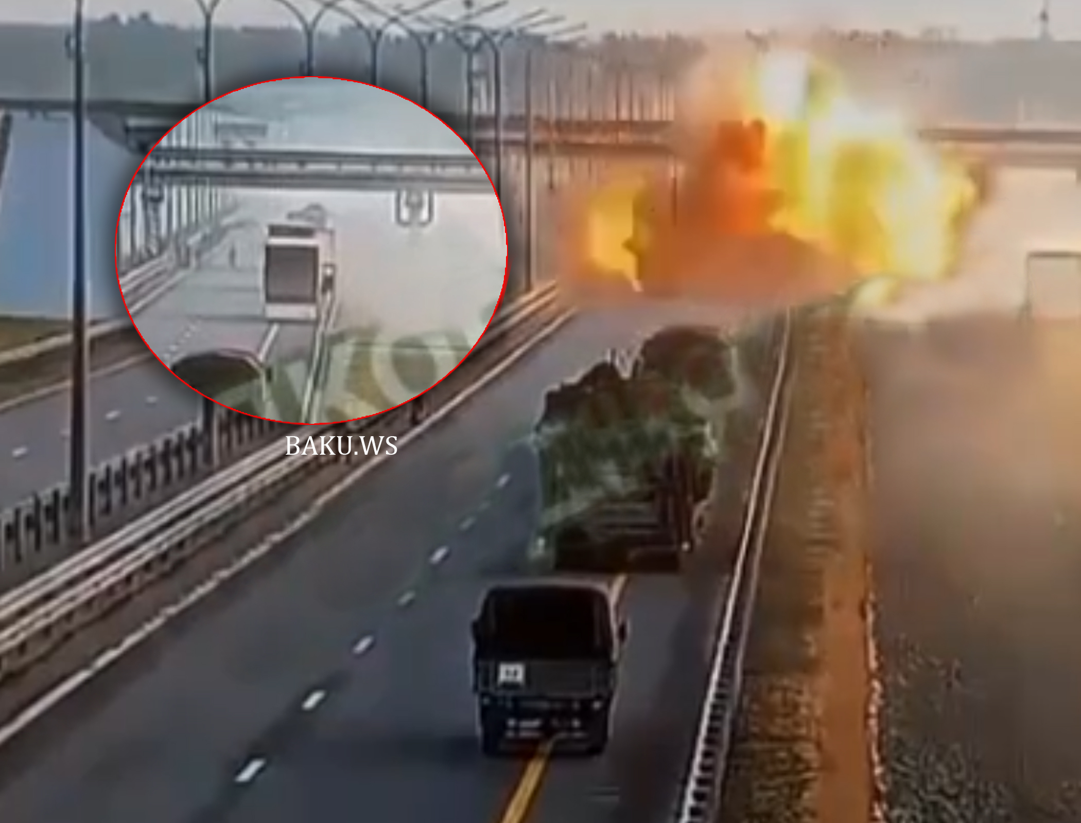 Rusiya aviasiyasının “Vaqner”in hərbi kolonunu bombaladığı an - VİDEO