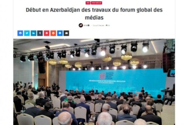 Prezident İlham Əliyevin Şuşa Qlobal Media Forumundakı çıxışı dünya mediasının diqqət mərkəzindədir - FOTO