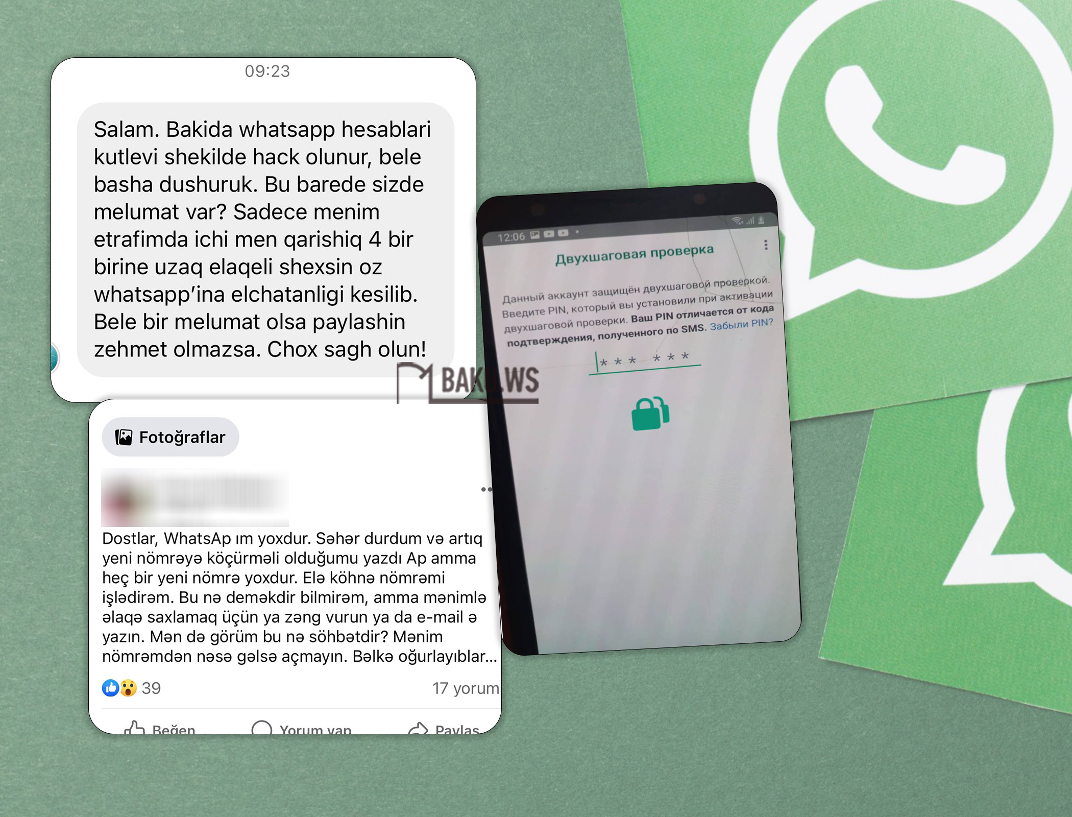 Azərbaycanda “WhatsApp” hesabları kütləvi şəkildə oğurlanır