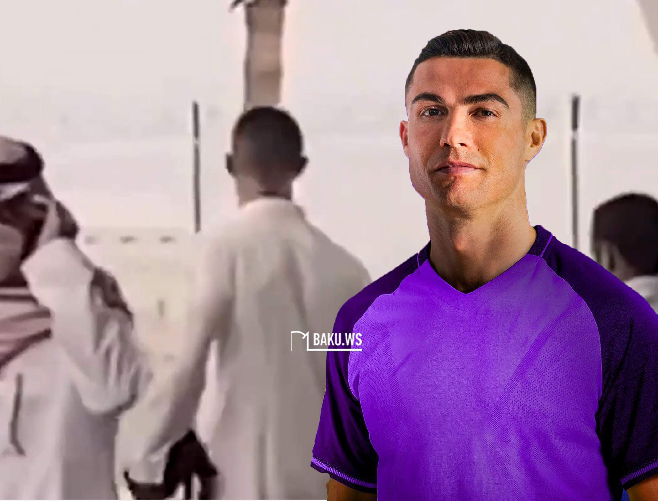 Ronaldo stili ilə diqqət çəkdi: Səudiyyə Ərəbistanına uyğunlaşır - VİDEO