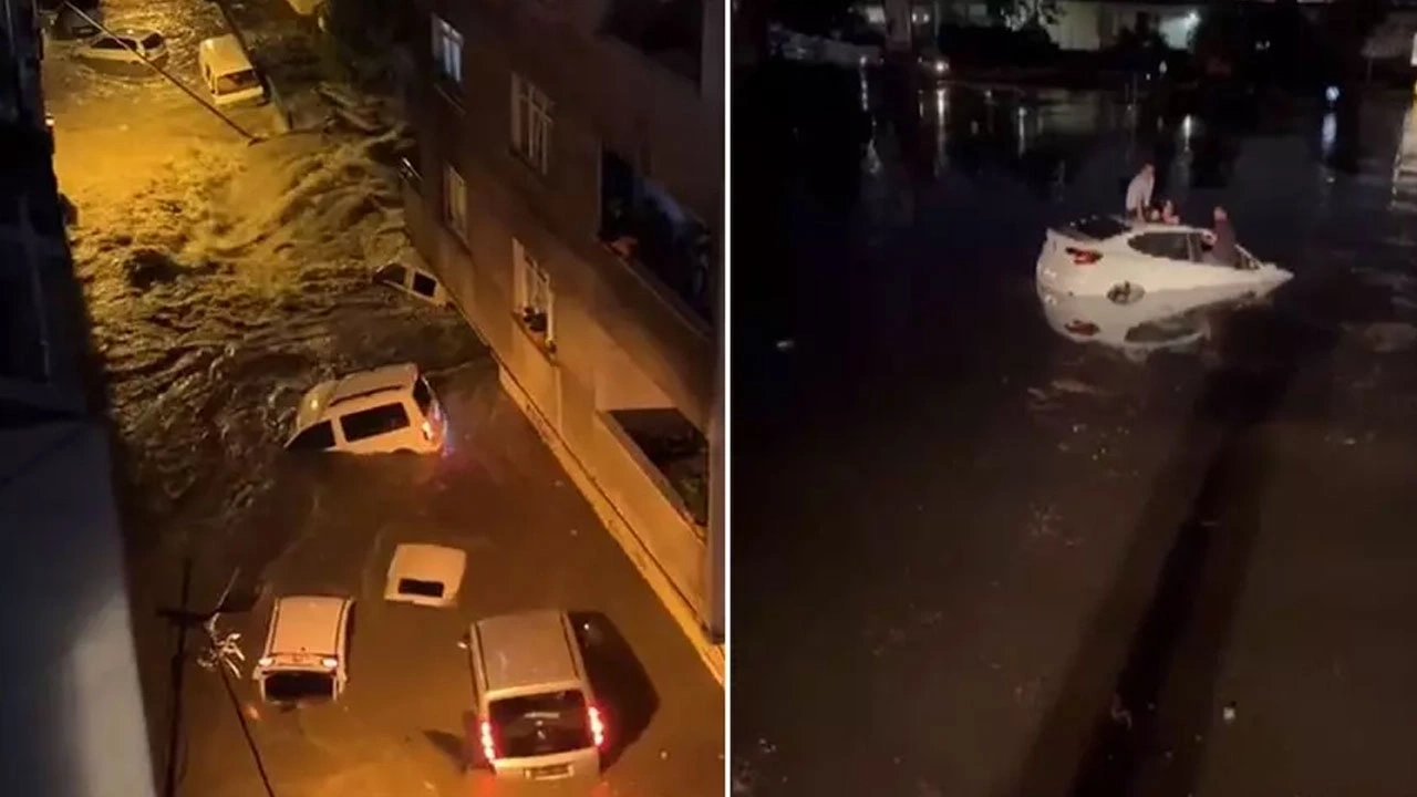 İstanbulda sel həyatı iflic etdi: Ölənlər var - VİDEO