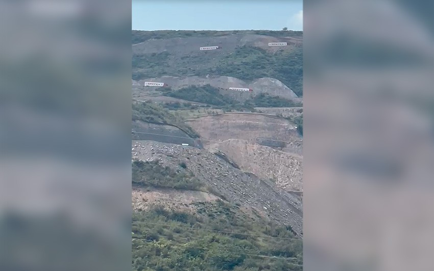 “Laçın” buraxılış məntəqəsində gözləyən "yardım" karvanı Ermənistana qayıdır - VİDEO