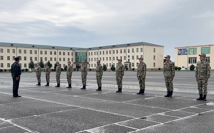 Azərbaycan Ordusunda çağırışçıların qəbulu davam edir - VİDEO