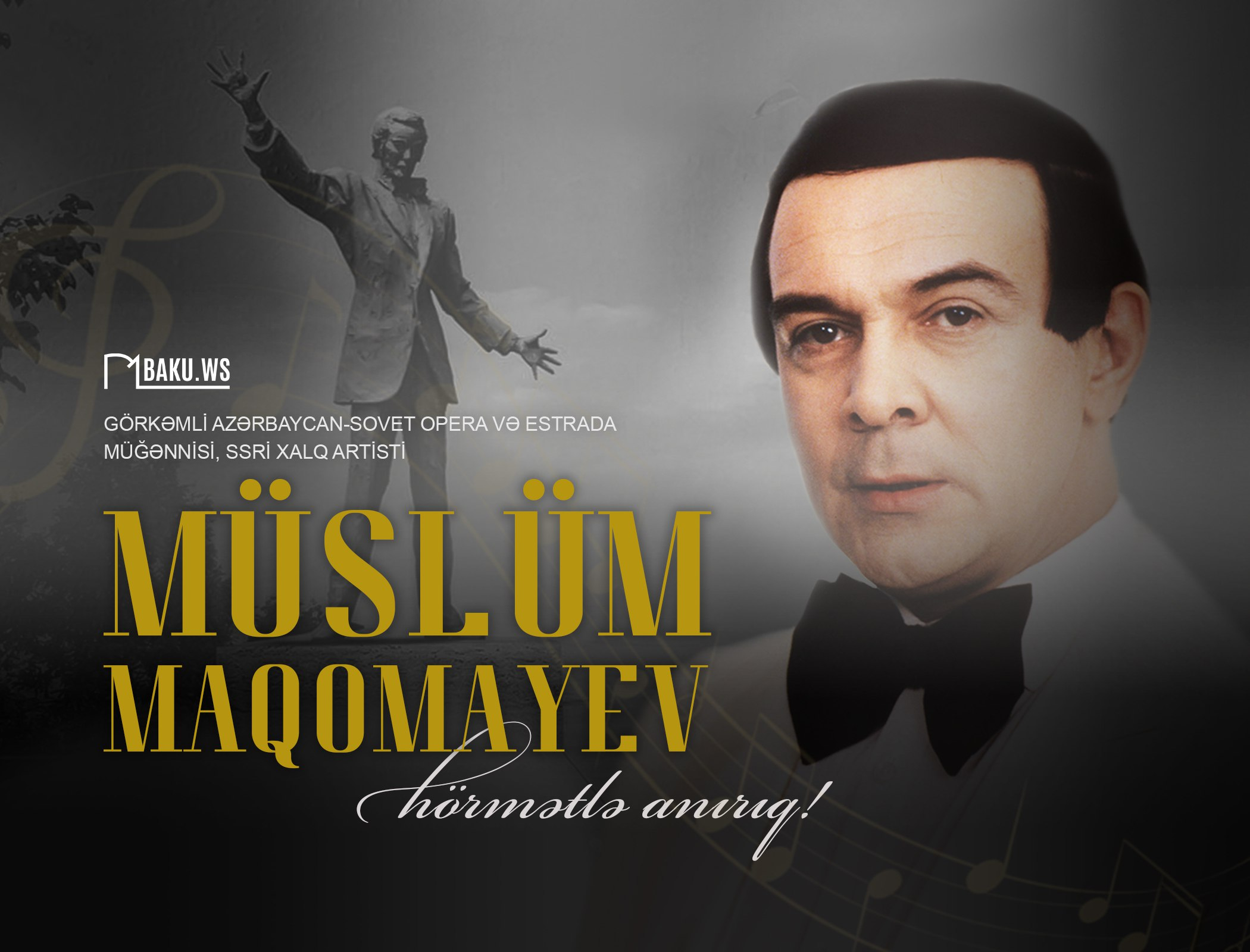 Bu gün Xalq artisti Müslüm Maqomayevin anım günüdür