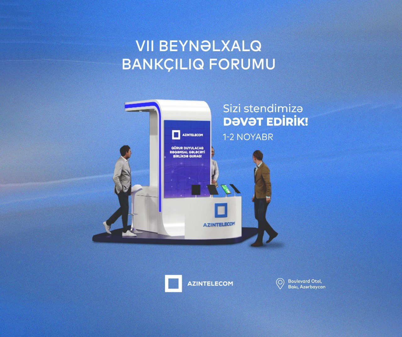 Bankçılıq Forumunda “AzInTelecom” stendində SİMA məhsullarını praktiki test edin