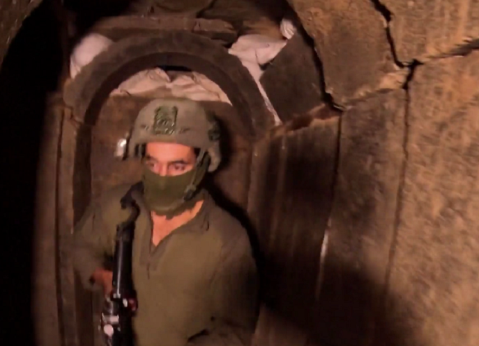 İsrail ordusu jurnalistlərə "Şifa" xəstəxasının altındakı tuneli göstərib - FOTO/VİDEO