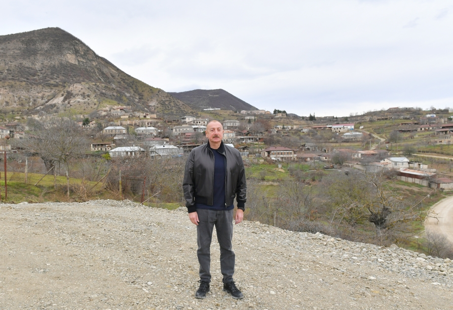 Prezident İlham Əliyev Xocalı rayonunun Pircamal kəndində olub - FOTO