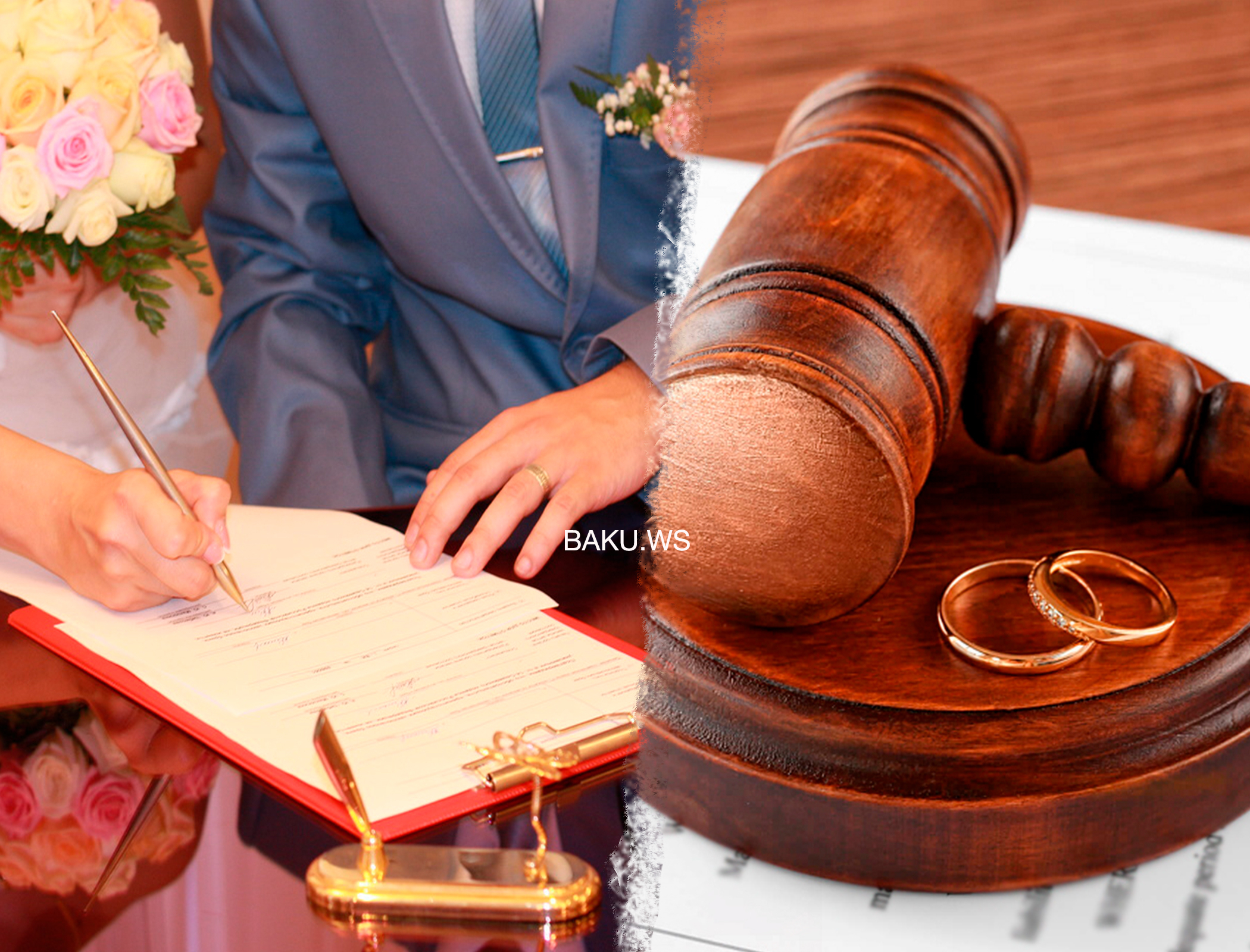 Ötən il nikahların sayı azalıb, boşanmalar artdı