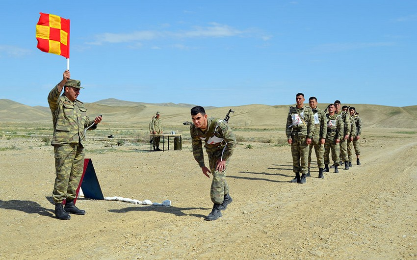 Azərbaycan Ordusunda hərbiləşdirilmiş kross birinciliyi keçirilib - FOTO/VİDEO