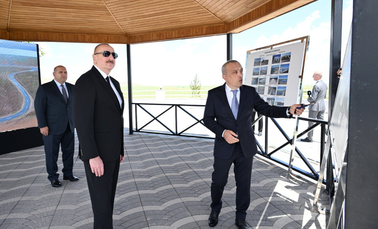 İlham Əliyev Köndələnçay su anbarları kompleksinin açılışında iştirak edib - YENİLƏNİB + FOTO