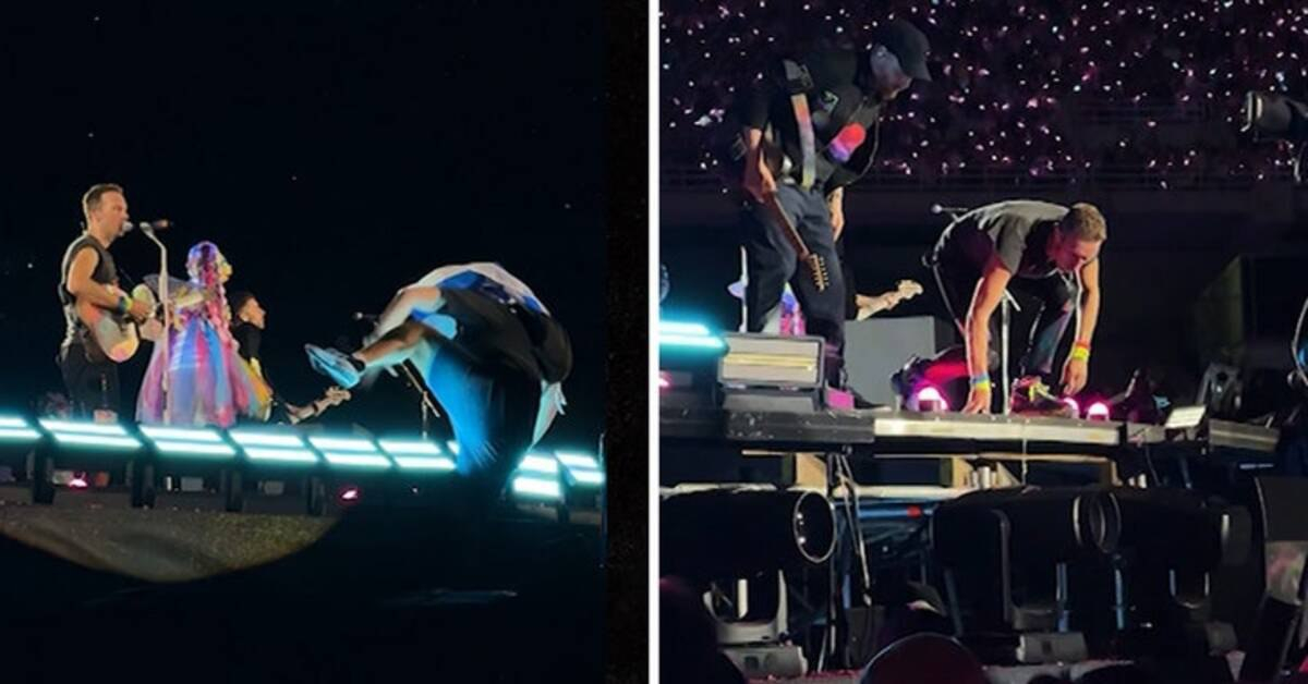 "Coldplay"in konsertində kuryoz hadisə - FOTO
