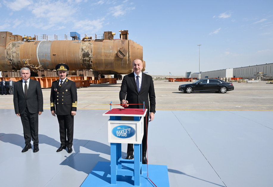 Prezident İlham Əliyev “Zəngilan” tankerinin istismara verilməsi mərasimində iştirak edib - YENİLƏNİB - FOTO
