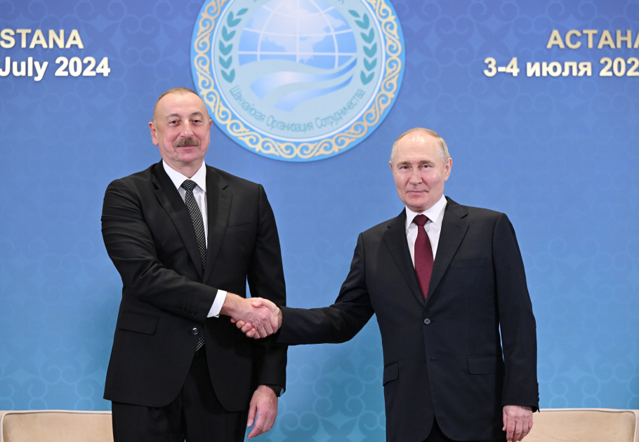 Astanada İlham Əliyevin Vladimir Putin ilə görüşü olub - FOTO/VİDEO - YENİLƏNİB