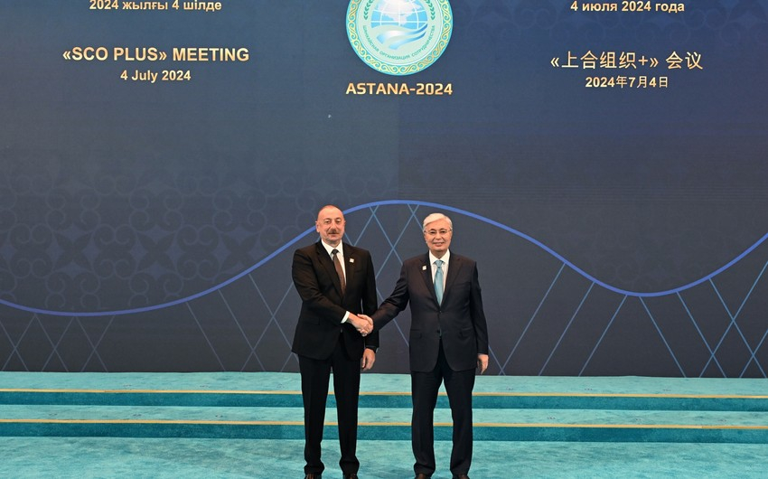 Prezident İlham Əliyev Astanada “ŞƏT plus” formatında keçirilən görüşə gəlib - YENİLƏNİB - FOTO